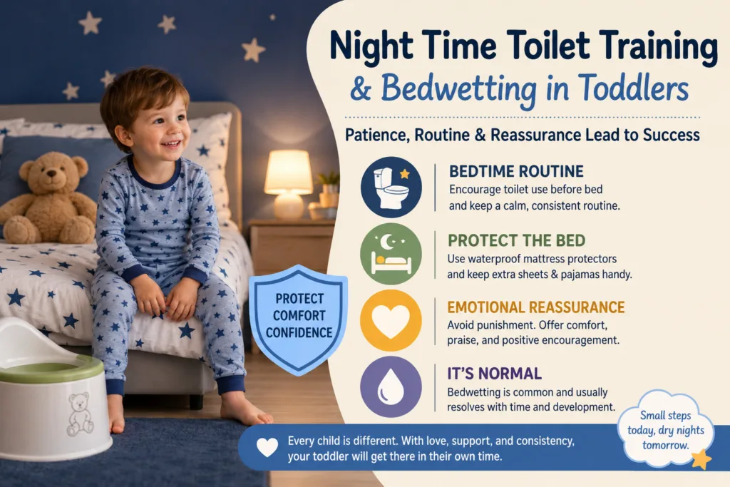 Night Time Toilet Training & Bedwetting in Toddlers